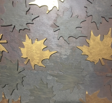 Maple leaf mural